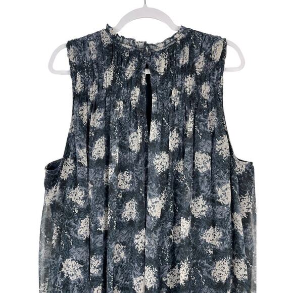 Joie Baltic Print Mini Dress Baltic Print XXL Floral Swing Trapeze Romantic - Picture 12 of 16